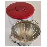 LR - Kitchenware Collection with Popover Pans, Bundt Pan, Springform Pans, Colander, and Salad Spinner