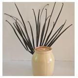 LR - Lot of 2 - Large Stoneware Crock with Lid and Metal Wall Hanging Sculpture