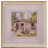 ML-B1 - Framed Set of 6 Barbados Prints by J. L. Walker