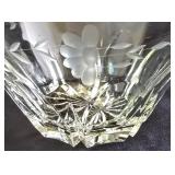 K - Glassware Set with Orrefors Candleholder, Water Glasses, Stemware, and Etched Glass Bowl