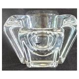 K - Glassware Set with Orrefors Candleholder, Water Glasses, Stemware, and Etched Glass Bowl
