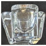 K - Glassware Set with Orrefors Candleholder, Water Glasses, Stemware, and Etched Glass Bowl