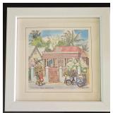 ML-BR1 - Collection of 6 Framed Jill Walker Caribbean Art Prints
