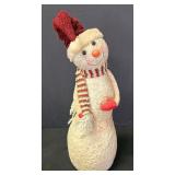 G - Holiday Decor Collection: 18in Snowman, 16.5in Angel, 14in Ceramic Bear