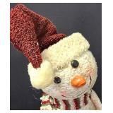 G - Holiday Decor Collection: 18in Snowman, 16.5in Angel, 14in Ceramic Bear
