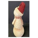G - Holiday Decor Collection: 18in Snowman, 16.5in Angel, 14in Ceramic Bear
