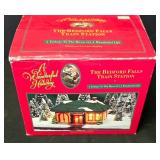 G - Holiday Decor Collection with Tablecloth, Ornaments, Garland, and Figurines