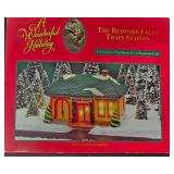 G - Holiday Decor Collection with Tablecloth, Ornaments, Garland, and Figurines