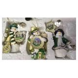 G - Holiday Decor Collection with Tablecloth, Ornaments, Garland, and Figurines