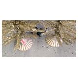 G - Holiday Decor Collection with Tablecloth, Ornaments, Garland, and Figurines
