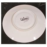 LL-FR - Vintage Grace Fine China Rhapsody 74-Piece Dinnerware Set with Plates, Bowls, Cups, Saucers, Sugar and Creamer