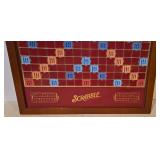 LL-FR - Deluxe Rotating Scrabble Boxed Set with Accessories and Card Game Collection