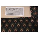 LL-FR - Pair of Thomasville Upholstered Armchairs with Ottoman and Throw Pillows