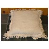 LL-FR - Set of 6 Decorative Throw Pillows Including Large Fringe, Lace, and Striped Styles