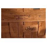LL-FR - Collection of 9 Woven Baskets Including Longaberger and Large Rectangular Basket