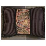 LL-FR - Set of 5 Accent Pillows - Waverly Home, Soft Impressions, and Black Tapestry Pillow