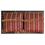 LL-FR - Set of 5 Accent Pillows - Waverly Home, Soft Impressions, and Black Tapestry Pillow