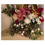 LL-FR - Large Collection of Assorted Artificial Flowers and Floral Stems