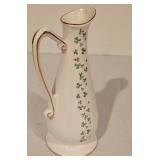 Home Decor Set with Pair of Glass Candlesticks, Mosaic Candleholder, and Royal Tara Pitcher