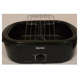 LL-FR - Aroma 15" x 24" Electric Roaster Oven with Lid and Rack