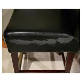 LL-FR - Office Furniture Lot - Black Stool, Desk Chair, Bookcase, and Folding Table