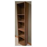 LL-FR - Office Furniture Lot - Black Stool, Desk Chair, Bookcase, and Folding Table