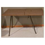 LL-FR - Office Furniture Lot - Black Stool, Desk Chair, Bookcase, and Folding Table