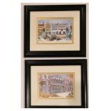 LL-FR - Set of 4 Framed R. Smith Ashbrook Architectural Prints