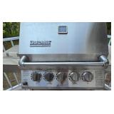 D - Ducane Stainless Steel Propane Gas Grill with Side Burner and Cover
