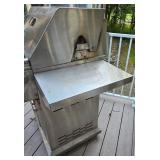 D - Ducane Stainless Steel Propane Gas Grill with Side Burner and Cover