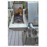 D - Ducane Stainless Steel Propane Gas Grill with Side Burner and Cover