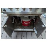 D - Ducane Stainless Steel Propane Gas Grill with Side Burner and Cover