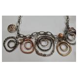 K - Assorted Necklace Lot with Mixed Metals, Charms, and Decorative Accents