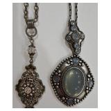 K - Assorted Necklace Lot with Mixed Metals, Charms, and Decorative Accents