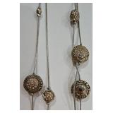 K - Assorted Necklace Lot with Mixed Metals, Charms, and Decorative Accents
