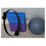 UL - Exercise Equipment Set with Bosu Balance Trainer, Kettlebells, Dumbbells, Pilates Ring, and Accessories