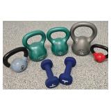 UL - Exercise Equipment Set with Bosu Balance Trainer, Kettlebells, Dumbbells, Pilates Ring, and Accessories