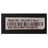 UL - Insignia 39-Inch LCD TV Model NS-39L240A13 with Remote