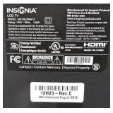 UL - Insignia 39-Inch LCD TV Model NS-39L240A13 with Remote