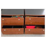 UL - 3 Piece Wood Office Storage Set - Cabinet and 2 Lateral File Drawers