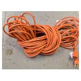 G - Scotts Broadcast Spreader and Black+Decker Leaf Blower with Extension Cord