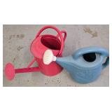 G - Garden Tool Set with Watering Cans and Hand Tools on Organizer Rack