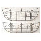 G - Large Collection of Garden Pots, Planters, and Baskets with Metal Organizer