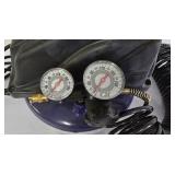 G - Portable Air Compressor with Dual Gauges and Coiled Hose