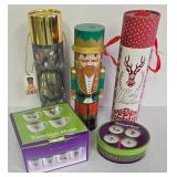 G - Holiday Gift Set with Reindeer Mugs, Plates, and Festive Gift Tubes
