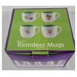 G - Holiday Gift Set with Reindeer Mugs, Plates, and Festive Gift Tubes
