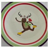 G - Holiday Gift Set with Reindeer Mugs, Plates, and Festive Gift Tubes