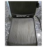 K - Lot of Small Kitchen Appliances and Mandoline Slicer including Breville Tea Maker, Grills, and Food Processor Attachments