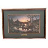 O - Framed Terry Redlin Morning Solitude Print
