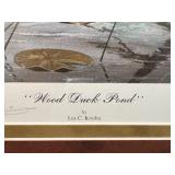 LR - Framed Limited Edition Wood Duck Pond Print by Les Kouba